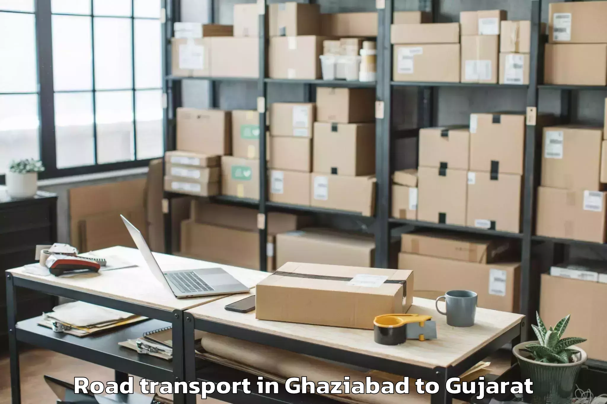 Book Ghaziabad to Thasra Road Transport